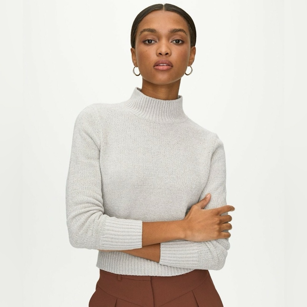 Aritzia Wilfred Corteta Mock Neck Sweater